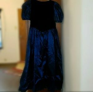 Midnight Blue & Black Formal Dress